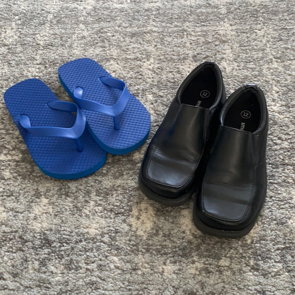 Boy’s Black Slip On Dress Shoes Size 12